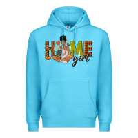 Ocean Blue Home girl Fall afro girl Premium Hoodie - NancyCooperArtShop