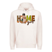 Pale Pink Home girl Fall afro girl Premium Hoodie - NancyCooperArtShop