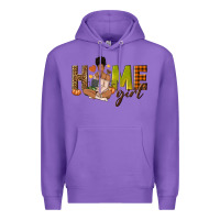 Purple Home girl Fall afro girl Premium Hoodie - NancyCooperArtShop