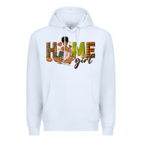 White Home girl Fall afro girl Premium Hoodie - NancyCooperArtShop