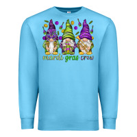 Ocean Blue Mardi Gras crew with gnomes Premium Sweatshirt - NancyCooperArtShop