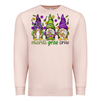 Pale Pink Mardi Gras crew with gnomes Premium Sweatshirt - NancyCooperArtShop