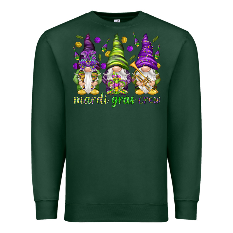 Mardi Gras Crew With Gnomes Premium Sweatshirt by NancyCooperArtShop | Teevron