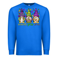True Royal Mardi Gras crew with gnomes Premium Sweatshirt - NancyCooperArtShop