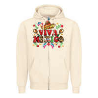 Sandshell viva mexico Zipper Hoodie - LillyAllenDesigns