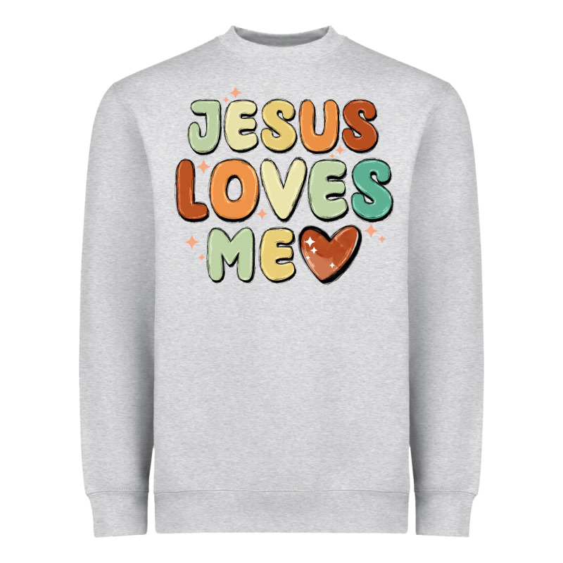 Jesus Loves Me Heavyweight Sweatshirt by MaliasSmallBusiness | Teevron