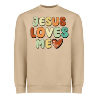 Mushroom jesus loves me Heavyweight Sweatshirt - MaliasSmallBusiness