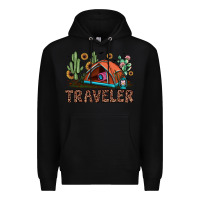 Black traveler Premium Hoodie - JahusDesignShop