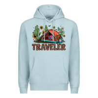 Blue Mist traveler Premium Hoodie - JahusDesignShop
