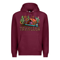 Burgundy traveler Premium Hoodie - JahusDesignShop