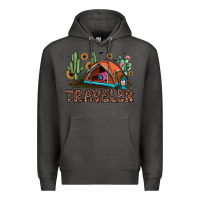Charcoal Heather traveler Premium Hoodie - JahusDesignShop