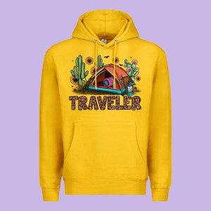 Traveler Premium Hoodie Designed By Jahusdesignshop