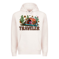 Pale Pink traveler Premium Hoodie - JahusDesignShop