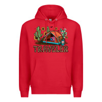 Red traveler Premium Hoodie - JahusDesignShop