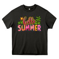 Asphalt hello summer Heavy Core Tee - Zillion Design Studio