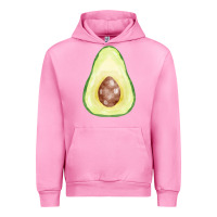 Fuchsia Pink half avocado fa element Urban Hoodie - FaDigitalArtStudio