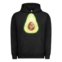 Pigment Black half avocado fa element Urban Hoodie - FaDigitalArtStudio