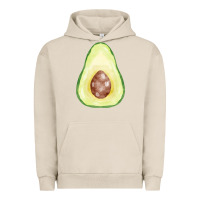 Pigment French Oak half avocado fa element Urban Hoodie - FaDigitalArtStudio