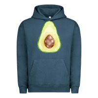 Pigment Midnight Navy half avocado fa element Urban Hoodie - FaDigitalArtStudio