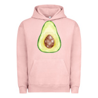 Pigment Salmon half avocado fa element Urban Hoodie - FaDigitalArtStudio