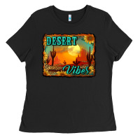 Black desert vibes background Ladies Tee - RanaPortraitStore