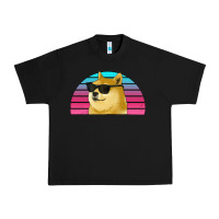 Black doge coin bitcoin hodl retro sunset Urban Heavy Tee - Jasminsmagicworld