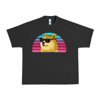 Pigment Black doge coin bitcoin hodl retro sunset Urban Heavy Tee - Jasminsmagicworld
