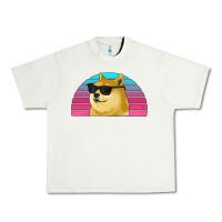 Pistachio doge coin bitcoin hodl retro sunset Urban Heavy Tee - Jasminsmagicworld