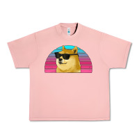 Salmon doge coin bitcoin hodl retro sunset Urban Heavy Tee - Jasminsmagicworld