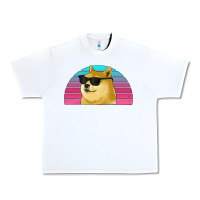 White doge coin bitcoin hodl retro sunset Urban Heavy Tee - Jasminsmagicworld