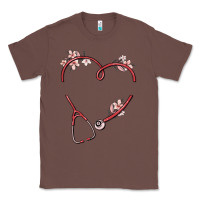 Chestnut custom heart stethoscope Classic Tee - MaliasSmallBusiness