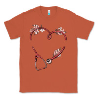 Copper custom heart stethoscope Classic Tee - MaliasSmallBusiness