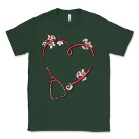 Sports Green custom heart stethoscope Classic Tee - MaliasSmallBusiness