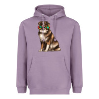 Lavender australian shepherd with rope toy Heavyweight Hoodie - texasbilliewilder