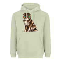 Matcha australian shepherd with rope toy Heavyweight Hoodie - texasbilliewilder