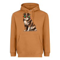 Meerkat australian shepherd with rope toy Heavyweight Hoodie - texasbilliewilder