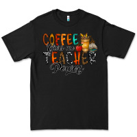 Black coffee gives me teacher Premium Tee - CowhideDigitalArt