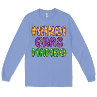 Colony Blue mardi gras mambo Long Sleeve Tee - MaliasSmallBusiness