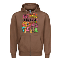 Chestnut no siesta let's fiesta Zipper Hoodie - LillyAllenDesigns
