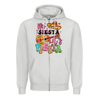 Dove Grey no siesta let's fiesta Zipper Hoodie - LillyAllenDesigns