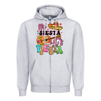 Heather Grey no siesta let's fiesta Zipper Hoodie - LillyAllenDesigns