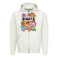 Oatmeal Heather no siesta let's fiesta Zipper Hoodie - LillyAllenDesigns