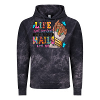Cloud Black Life isn't perfect but your nails can be Vintage Hoodie - RanaPortraitStore