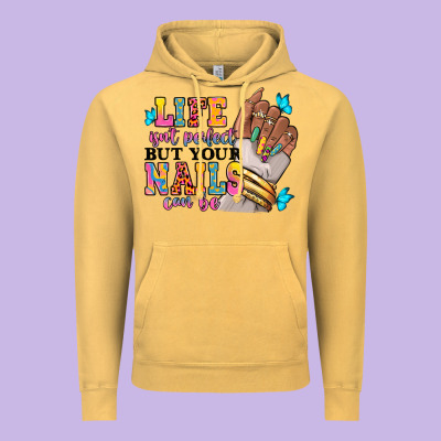 Life Isn't Perfect But Your Nails Can Be Vintage Hoodie Designed By Ranaportraitstore
