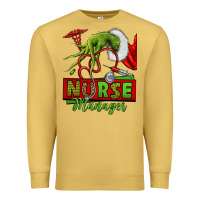 Antique Gold grinch hand nurse manager Premium Sweatshirt - NancyCooperArtShop