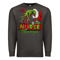 Smoke grinch hand nurse manager Premium Sweatshirt - NancyCooperArtShop