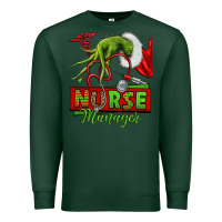 Sports Green grinch hand nurse manager Premium Sweatshirt - NancyCooperArtShop