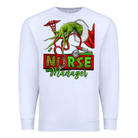 White grinch hand nurse manager Premium Sweatshirt - NancyCooperArtShop