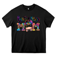 Black hot mess mom messy bun Heavy Core Tee - Zillion Design Studio