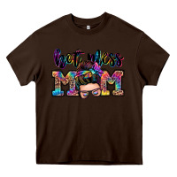 Chocolate Brown hot mess mom messy bun Heavy Core Tee - Zillion Design Studio